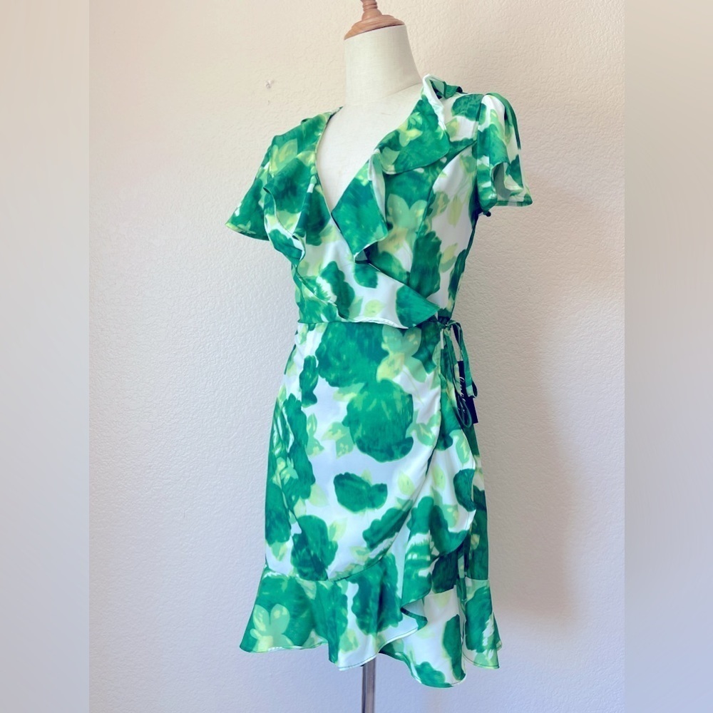 Luxxel NWOTs Floral Print Wrap Mini Dress